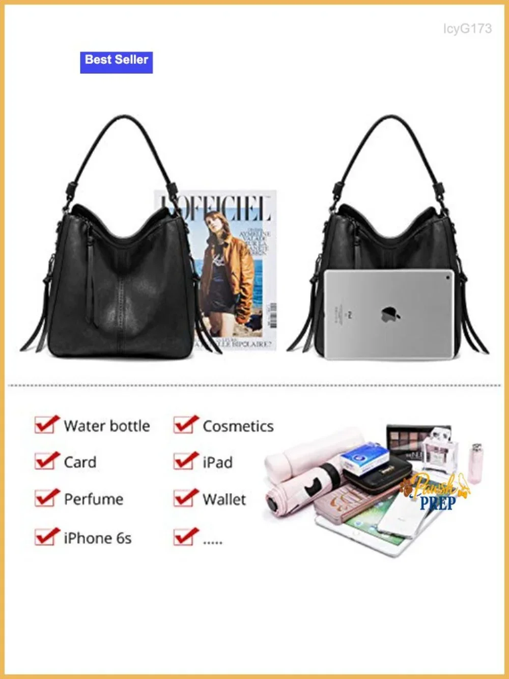 Hobo Crossbody Bag for Women Designer Shoulder Purse Handbags Faux Leather